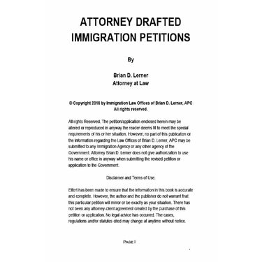 Attorney Drafted U.S. Petitions LPR Parent Petitioning Child - Rocket Immigration Petitions